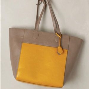 Anthropologie Miss Albright Terreno Leather Tote